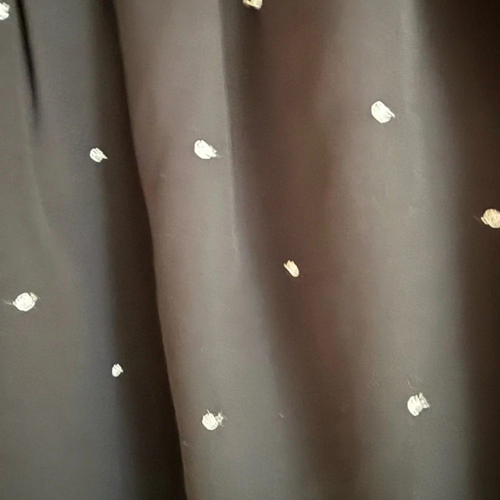 INC Elegant Black Sheer Polka Dot Top- S - Picture 4 of 5